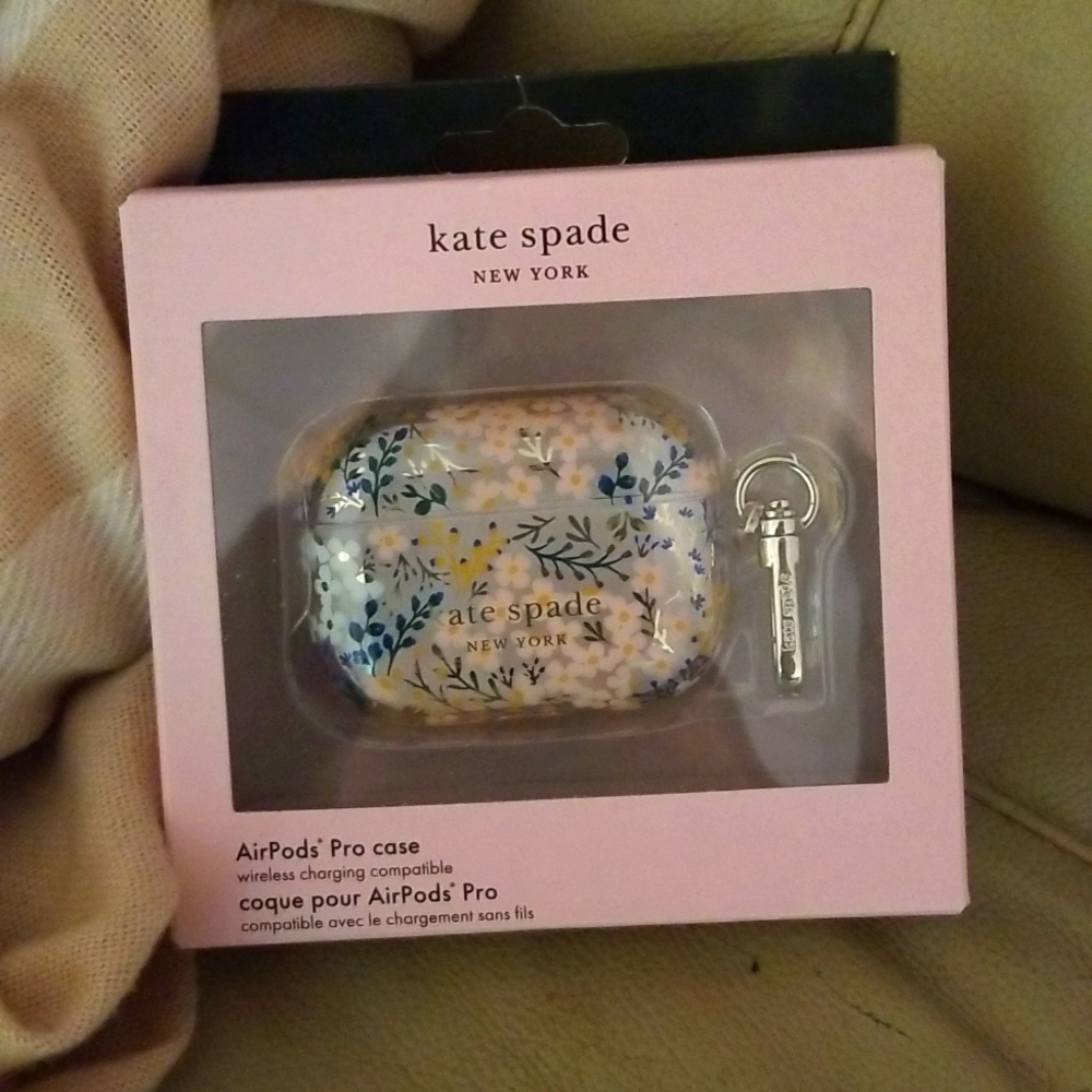 Kate Spade Floral AirPods Pro Case - Blue and Yellow